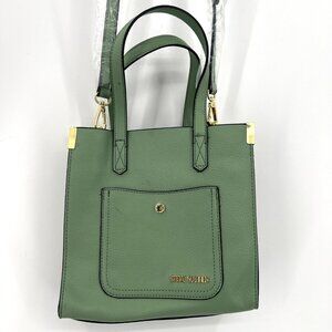 NWOT Steve Madden Basil Green Mini‎ Tote Bag Crossbody 3 Compartment